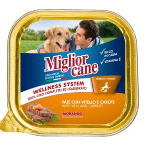 MIGLIOR CANE PATE VITELLA & CARROTS 300GR X18-SKU-1728