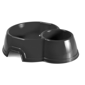 RECORD PLASTIC DOUBLE BOWL 23.5CM -SKU-1275