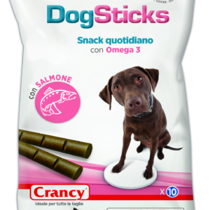 CRANCY DOG STICKS SALMON 90GRX16 -SKU-1236