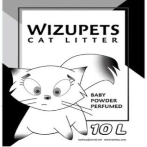 WIZUPETS  CATLITTER WITH BABY POWDER 10LTRS -SKU-2844