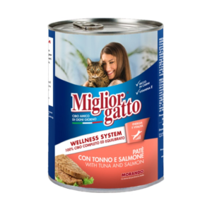 MIGLIOR GATTO PATE TUNA&SALMON 400GRX24-SKU-2810