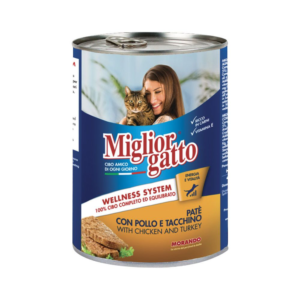 MIGLIOR GATTO PATE CHICKEN&TURKEY 400GRX24-SKU-2809