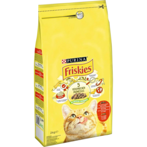 FRISKIES CAT DRY FOOD BEEF&CHICKEN-VEGETABLES 2KGS -SKU-2891