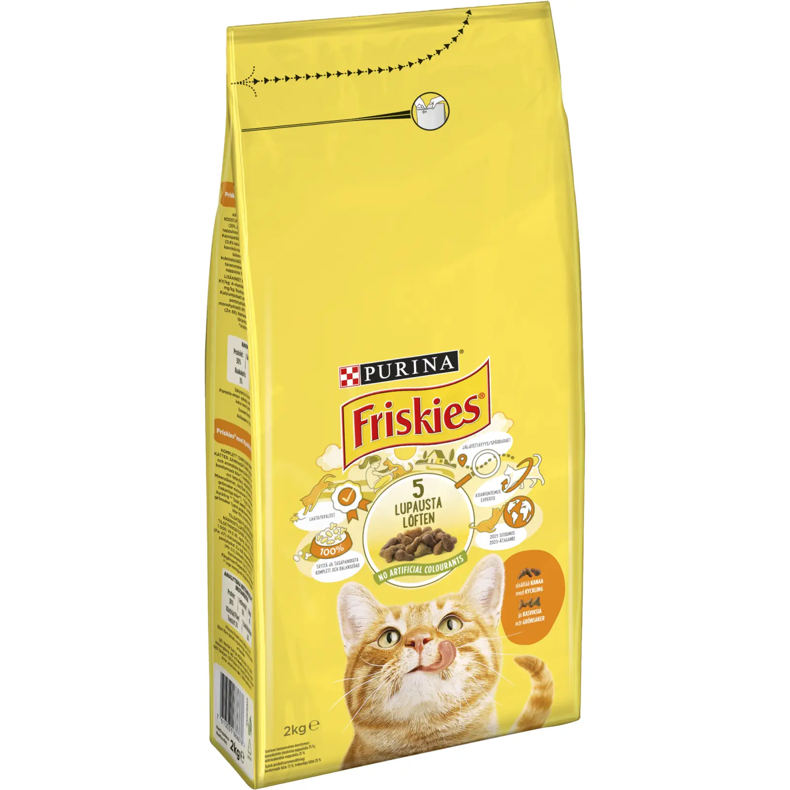 FRISKIES CAT DRY FOOD CHICKEN&TURKEY 2KGS -SKU-2892