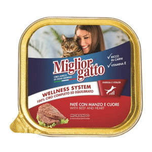 MIGLIOR GATTO TRAY BEEF 100GRX32-SKU-1732