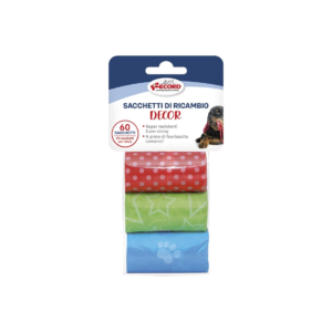 RECORD 3 ROLLS HYGENE BAGS WITH PATTERNED DESIGN -SKU-0172