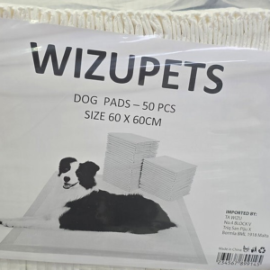 WIZUPETS DOG PADS 60X60CM X50PC -SKU-2802
