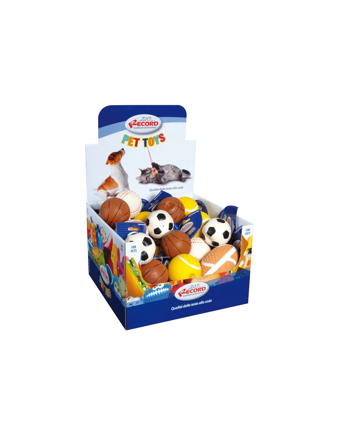 RECORD TOY LATEX COLOURED BALLS 7-9 CM-SKU-3125