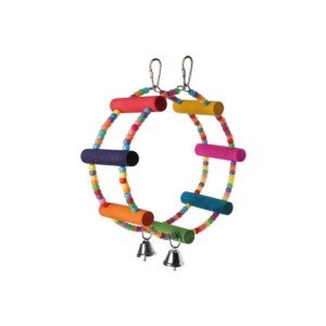 BEST FREIND WOODEN RING TOY FOR BIRDS-SKU-2429