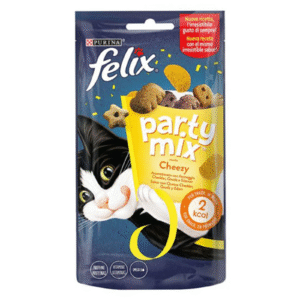 FELIX CAT PARTY MIX CHEEZY 60GRX8-SKU-2340