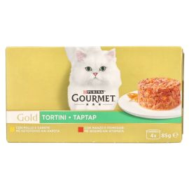 GOURMET GOLD SAVOURY CAKE CHICKEN & CARROT 4X85GR-SKU-2969