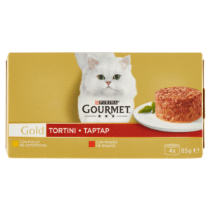 GOURMET GOLD SAVOURY CAKE BEEF & CHICKEN 4X85GR-SKU-2971