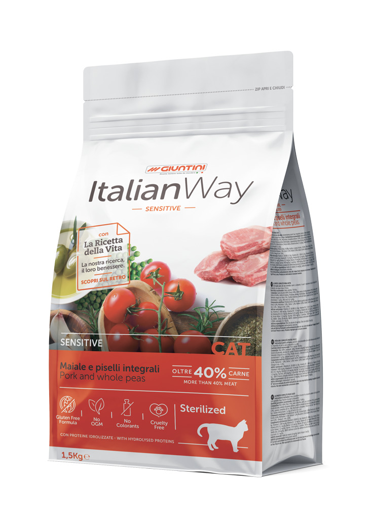 ITALIANWAY CAT STERILE PORK 1.5KG-SKU-3249