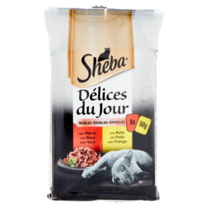 SHEBA CAT DDJ BEEF & CHICKEN IN GRAVY 6X50GRX12-SKU-3162