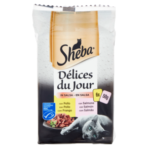 SHEBA CAT DDJ SALMON & CHICKEN IN GRAVY 6X50GRX12-SKU-3163