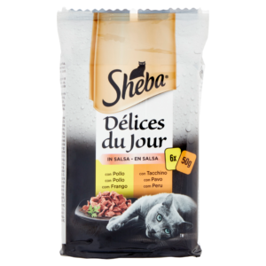 SHEBA CAT DDJ TURKEY & CHICKEN IN GRAVY 6X50GRX12-SKU-3164
