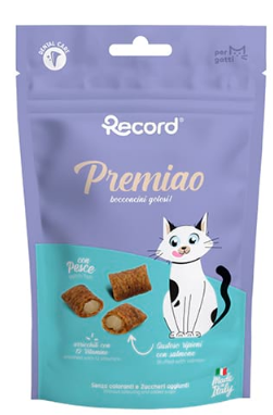 RECORD PREMIAO CAT SNACK SALMON 50GRX8PCS -SKU-3173
