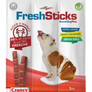 CRANCY DOG FRESH STICKS BEEF 30GRX30PCS-SKU-2150