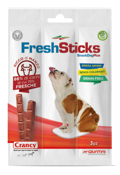 CRANCY DOG FRESH STICKS BEEF 30GRX30PCS-SKU-2150