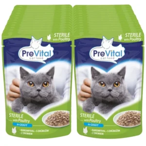 PREVITAL STERILE CHICKEN IN GRAVY 100GRX24-SKU-3205