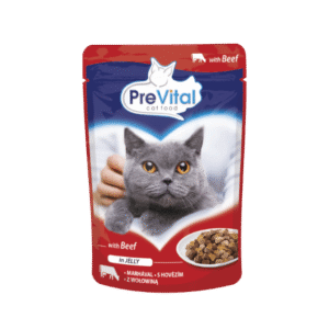 PREVITAL POUCHES BEEF IN JELLY 100GRX24-SKU-3200