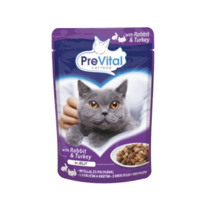 PREVITAL POUCHES TURKEY&RABBIT IN JELLY 100GRX24-SKU-3199