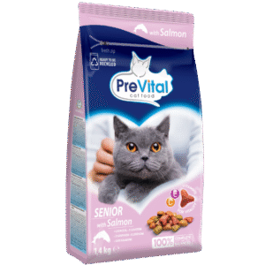 PREVITAL DRY CAT SENIOR SALMON 1.4KGS-SKU-3220