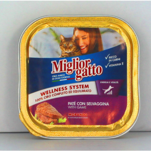 MIGLIOR GATTO TRAY SELVAGGINA 100GRX32-SKU-1730