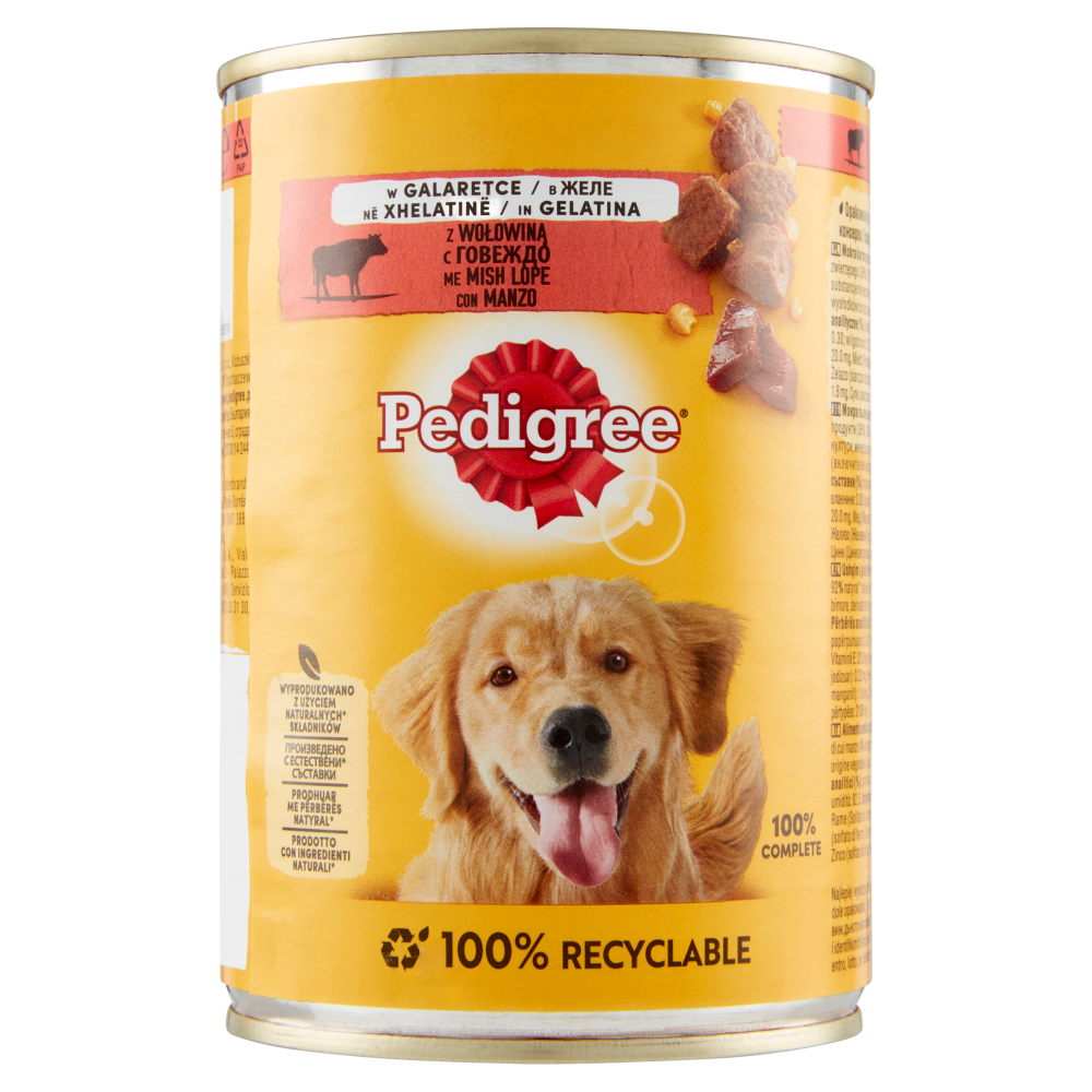 PEDIGREE DOG BEEF IN JELLY 400GRX24-SKU-3272