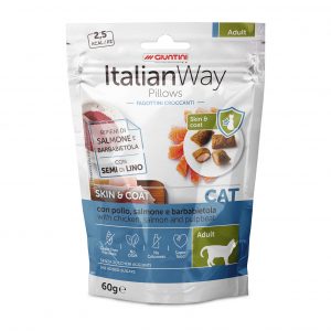 ITALIANWAY PILLOW CAT SKIN&COAT TREATS 60GRX8- SKU-3281