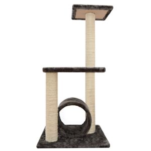 MIAU MIAU CAT SCRATCHER TOWER 40*40*86CM-SKU-3293