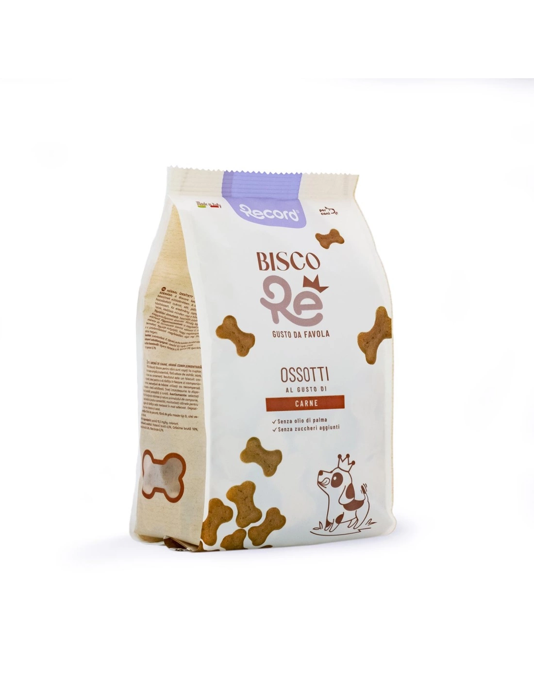 RECORD BISCORE BISCUITS MEAT BONES SMALL 400GR-SKU-3303