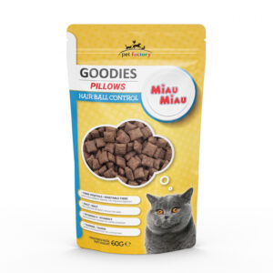 MIAU MIAU TREATS PILLOW HAIRBALL 60GX12-SKU-3297