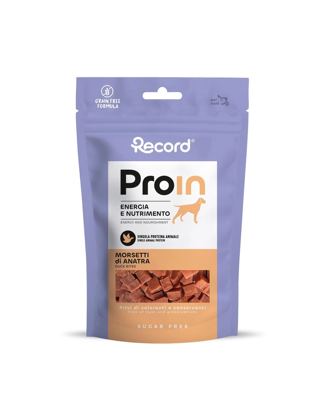 RECORD PROIN SNACK DOG MORSETTI DUCK 75GRX12-SKU-3358
