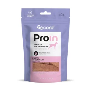 RECORD PROIN SNACK DOG FILLETS RABBIT 75GRX12-SKU-3349