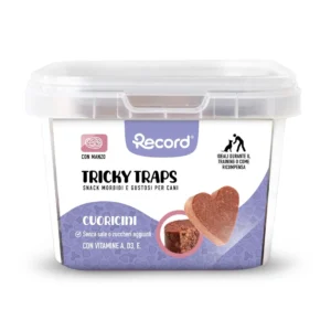 RECORD TRICKY TRAPS SNACK HEARTS 120GRX12-SKU-3330