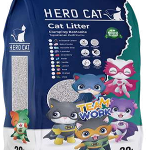 HERO CAT LITTER VANILLA  20 LITRES -SKU-3376