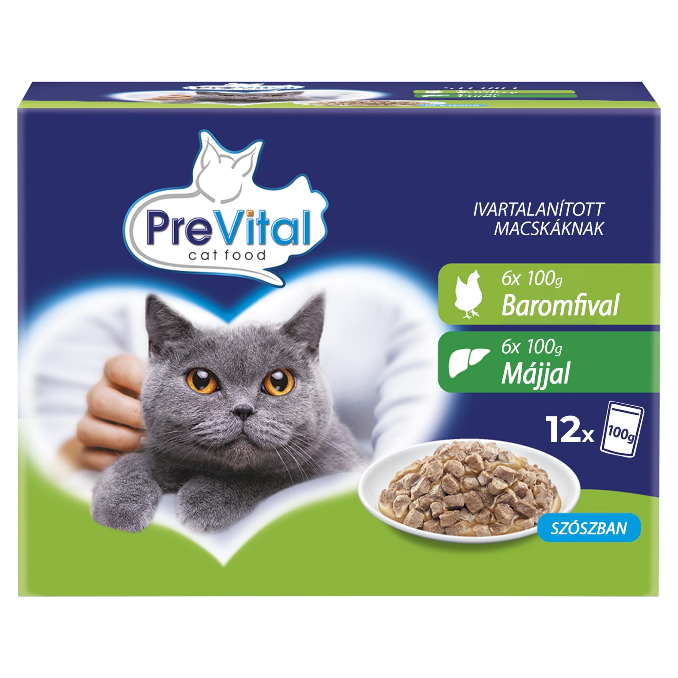 PREVITAL STERILE POUCHES IN GRAVY 100GRX12-SKU-3194