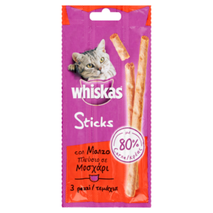 WHISKAS 3 STICKS BEEF 6GRX3X28-SKU-1173