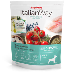 ITALIANWAY DOG MEDIUM/MAXI IDEAL WEIGHT TROUT 12KGS-SKU-3394