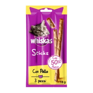 WHISKAS 3 STICKS CHICKEN 6GRX3X28-SKU-1172