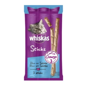 WHISKAS 3 STICKS SALMON 6GRX3X28-SKU-1174