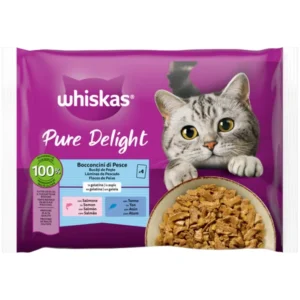 WHISKAS PURE DELIGHT FISH 4X85X13-SKU-3416