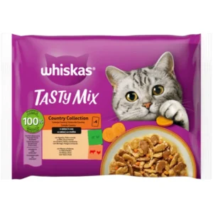 WHISKAS TASTY MIXED COUNTRY 4X85X13-SKU-3422