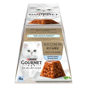 PURINA GOURMET REVELATIONS GELÉE BITES WITH WHITE FISH 4X57GX6-SKU-3426